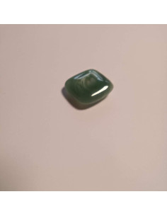 Bouton polyester à tunnel , 24mm, carré, nuances de bleu turquoise 2