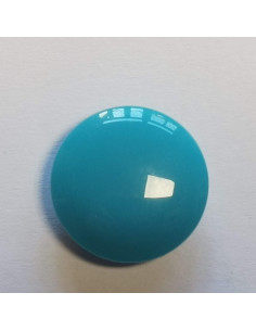 Bouton à pied, 18mm, rond,  bleu azur