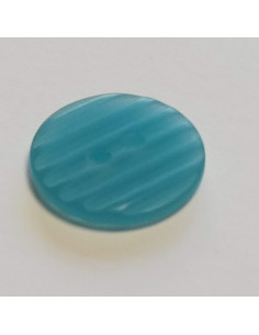 Bouton polyester 2 trous,18mm, rond, bleu 2
