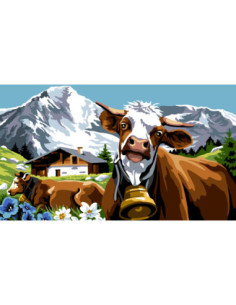 Canevas : 45x55 cm, N22 - la cloche