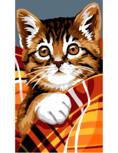 Canevas : 45x55 cm, N23 - jeux de tissus