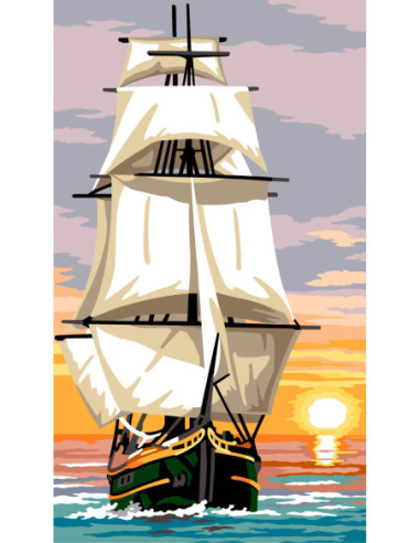 Canevas : 45x55 cm, N23 - gréement