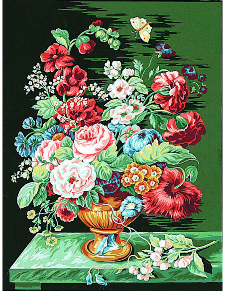 Canevas : 50x65 cm, Bouquet d'été