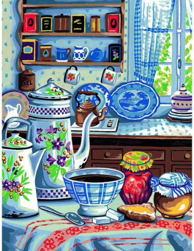 Canevas : 50x65 cm, Cuisine ancienne