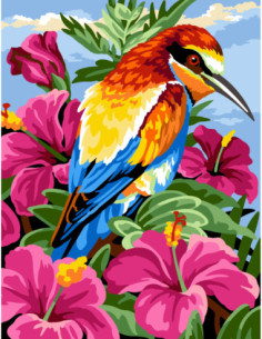 Canevas : 50x65 cm, N23 - nectar exotique