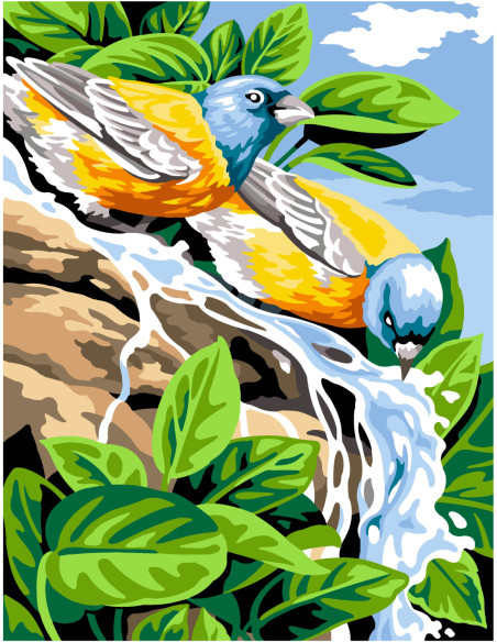 Canevas : 50x65 cm, N24 - l'eau de roche Nom.: 58050001