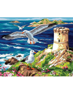 Canevas : 60x70 cm, N22 - la tour aux mouettes Nom.: 54011018