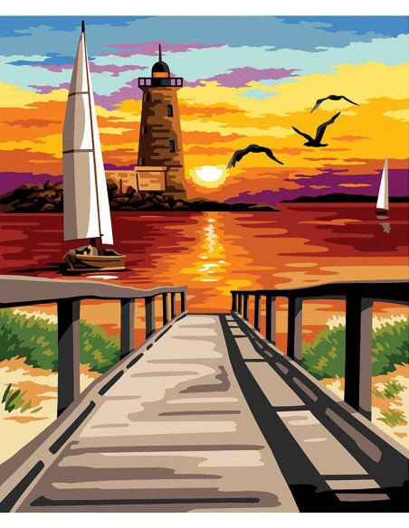 Canevas : 60x70 cm, N21 - le ponton