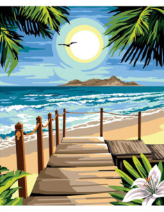 Canevas : 60x70 cm, N21 - le ponton des iles