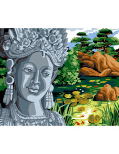 Canevas : 60x70 cm, N21 - le jardin de la déesse