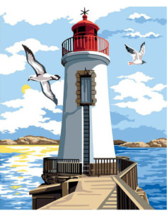 Canevas : 60x70 cm, N21 - ponton du phare