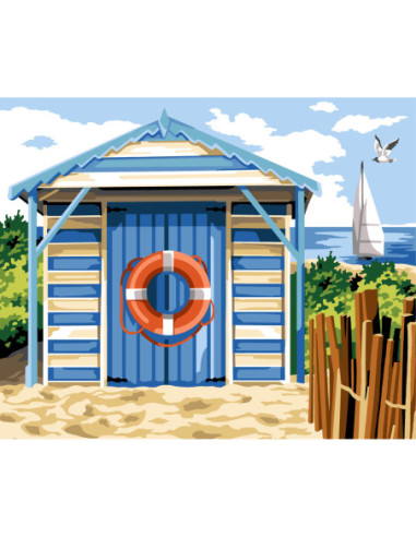 Canevas : 60x70 cm, N22 - la cabine