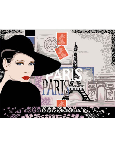 Canevas : 60x80 cm, Mademoiselle - Nom.: Chemin de table 39 x