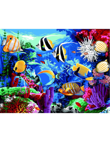 Canevas : 60x80 cm, Aquarium