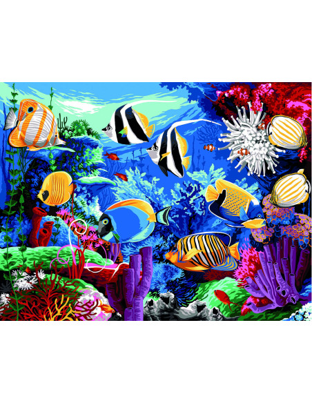 Canevas : 60x80 cm, Aquarium