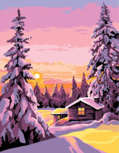 Canevas : 60x80 cm, N23 - de glace et de feu