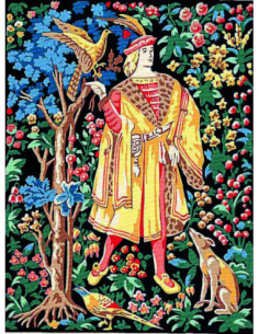 Canevas : 40x50 cm, Le fauconnier