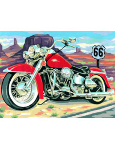 Canevas : 40x50 cm, Route 66