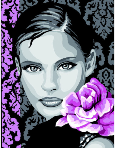 Canevas : 40x50 cm, Elle... -