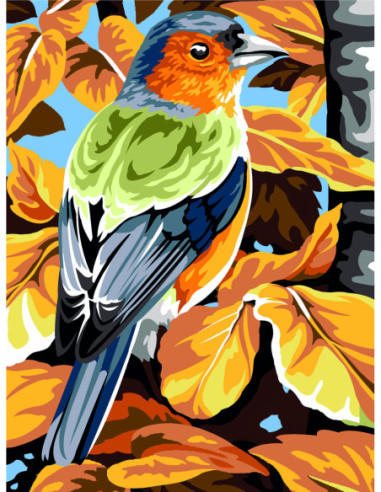 Canevas : 40x50 cm, Plume d'automne