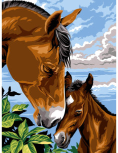 Canevas : 40x50 cm, N18 - dorloter