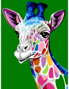 Canevas : 40x50 cm, N18 - les taches de la girafe