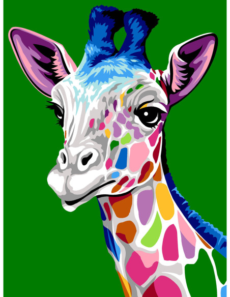 Canevas : 40x50 cm, N18 - les taches de la girafe