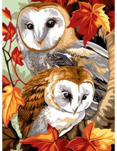 Canevas : 40x50 cm, N18 - veiller