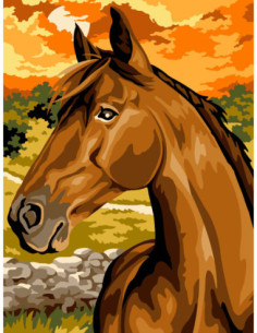 Canevas : 40x50 cm, N20 - près du vieux mur