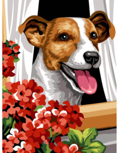 Canevas : 40x50 cm, N24 - curieux