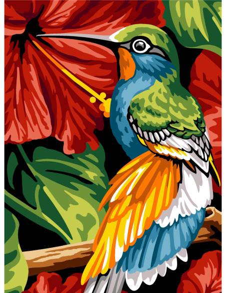 Canevas : 40x50 cm, N24 - le goût de la fleur