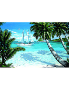 Canevas : 75x110 cm, tropiques