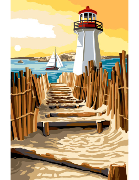 Canevas : 75x110 cm, N22 - les marches de sables