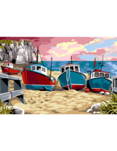 Canevas : 75x110 cm, N22 - en cale sèche