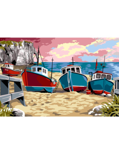 Canevas : 75x110 cm, N22 - en cale sèche