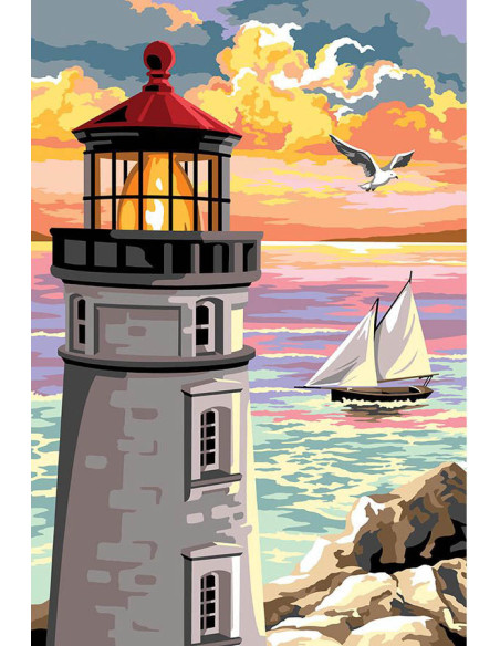 Canevas : 75x110 cm, N23 - la tête du phare