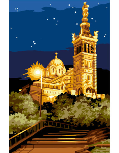 Canevas : 75x110 cm, N23 - notre dame de la garde