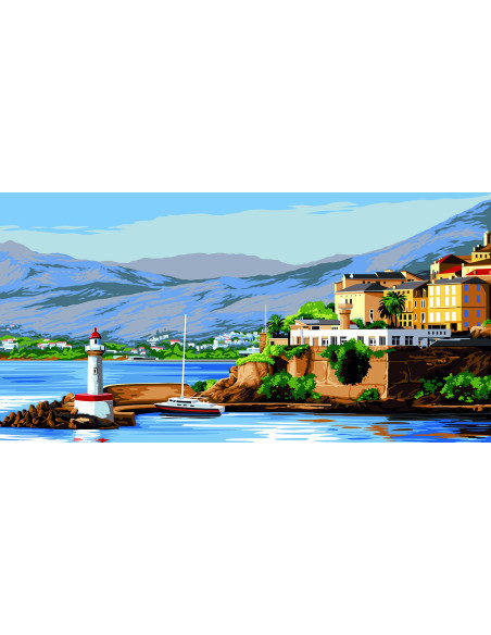 Canevas : 65x120 cm, Bastia