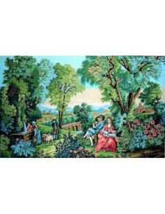 Canevas : 100x150 cm, Verdure romantique