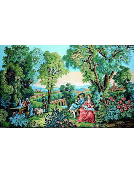 Canevas : 100x150 cm, Verdure romantique