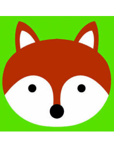 Kit canevas : 20x20 cm, Renard  
