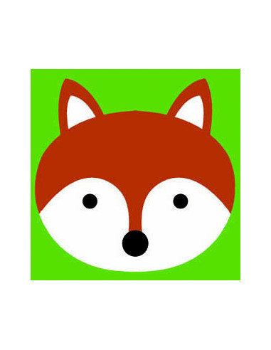 Kit canevas : 20x20 cm, Renard  