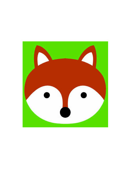 Kit canevas : 20x20 cm, Renard  