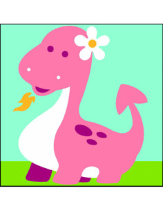 Kit canevas : 20x20 cm, Dragonne