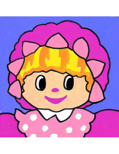 Kit canevas : 20x20 cm, Poupée