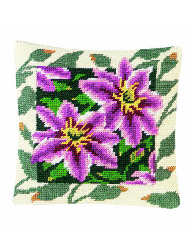 Kit coussin : 50x50 cm, Clématites