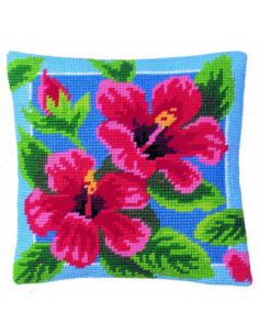 Kit coussin : 50x50 cm, Hibiscus