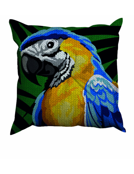 Kit coussin : 50x50 cm, Perroquet