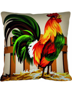 Kit coussin : 50x50 cm, Coq