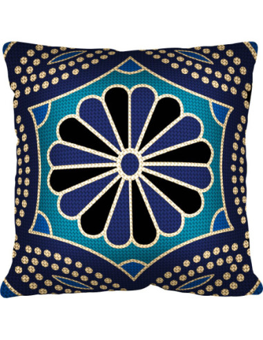Kit coussin : 50x50 : N18 - bleu kit - coussin